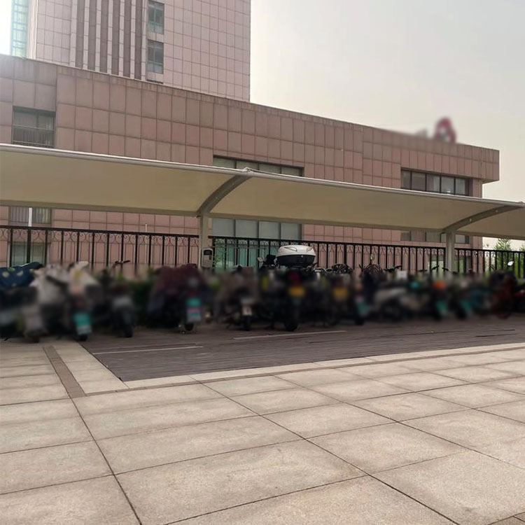 鹤岗膜结构电动车棚