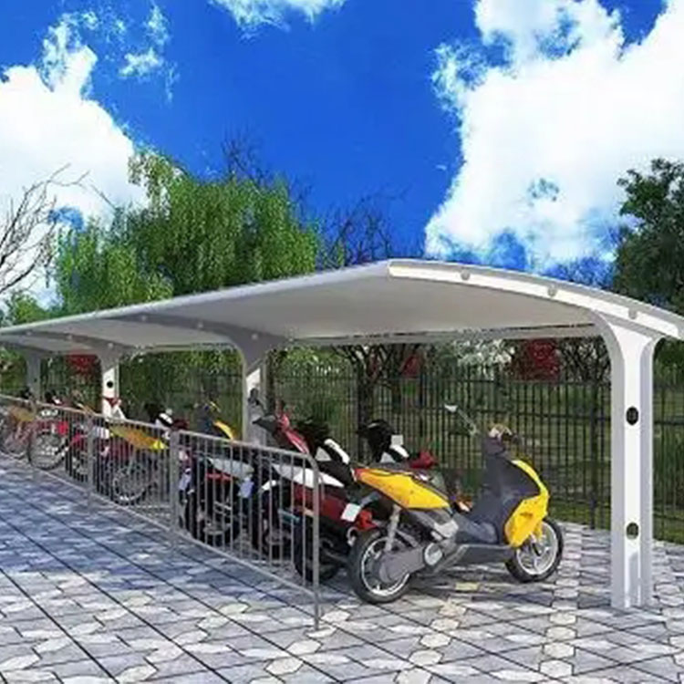 鹤岗膜结构电动车棚